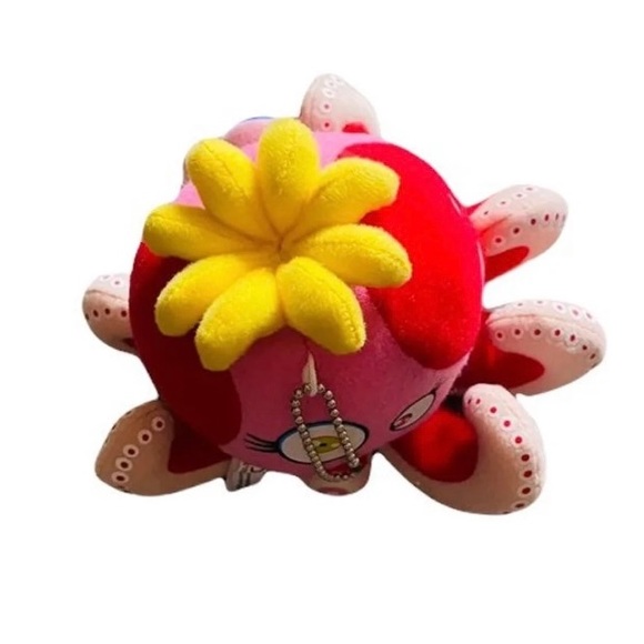Takashi Murakami Red Octopus Mr Boiled Complexcon Mini Plush Keychain - Picture 5 of 5